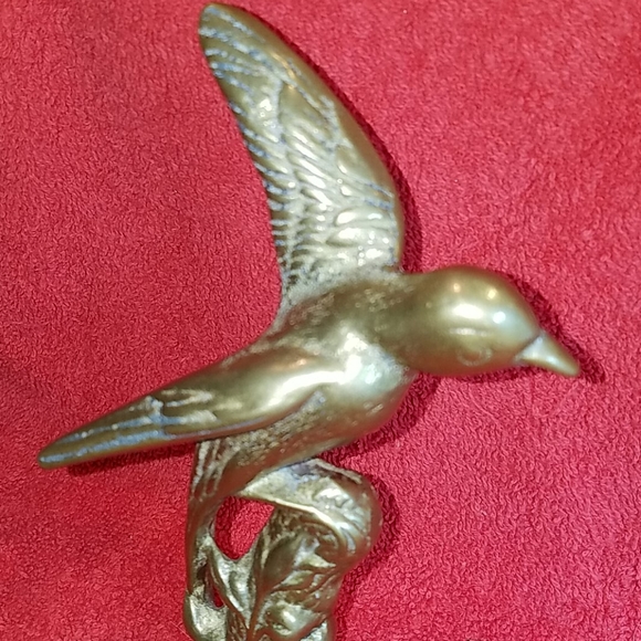 Vintage Solid Brass bird figurine - Picture 2 of 7